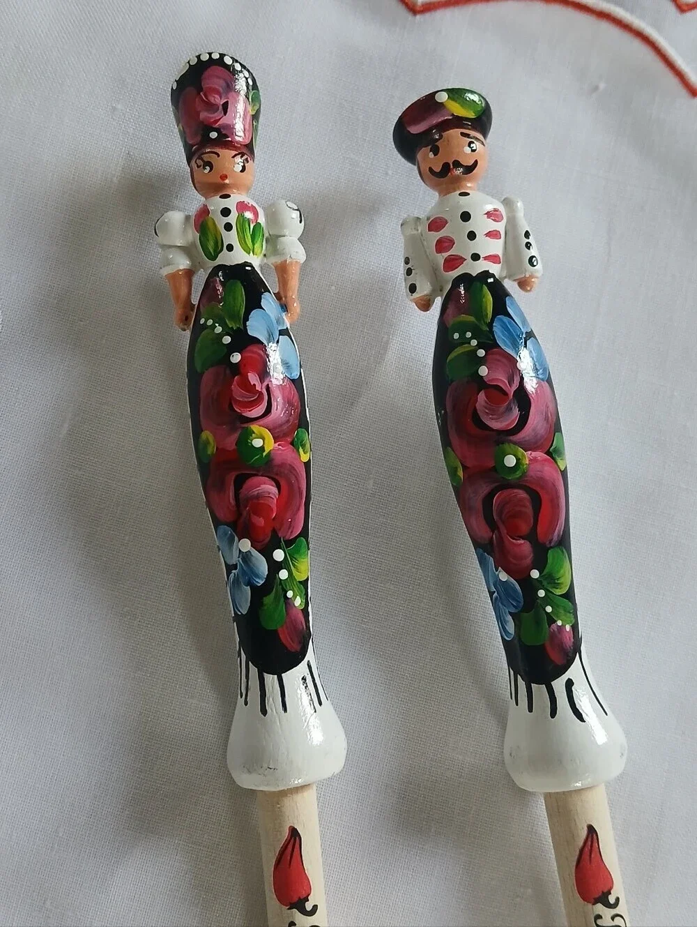 Hand-Painted Floral Fork - Spoon Souvenirs Hungary Budapest Out Of Box New